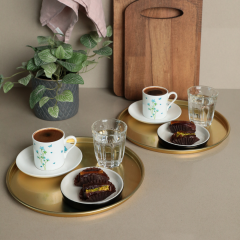 Sarkap Home 24 cm 2'li Yuvarlak Sunumluk Tepsi