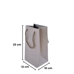 Sarkap Örgü İp Saplı Kraft Çanta 12x23x10 cm