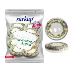 Hijyenik Paketli 10 Adet Kavanoz Kapağı Çini Desenler 82 mm Kubizm