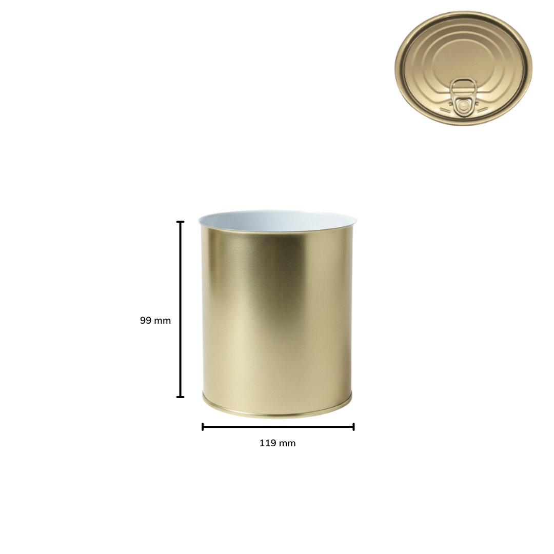 Sarkap 99x119 Boğumsuz Pigment Laklı Kapaklı Konserve Kutusu