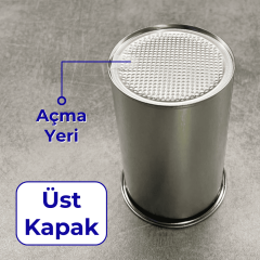 Sarkap 250 gr Kapaklı Metal Kahve Kutusu - 750 ml