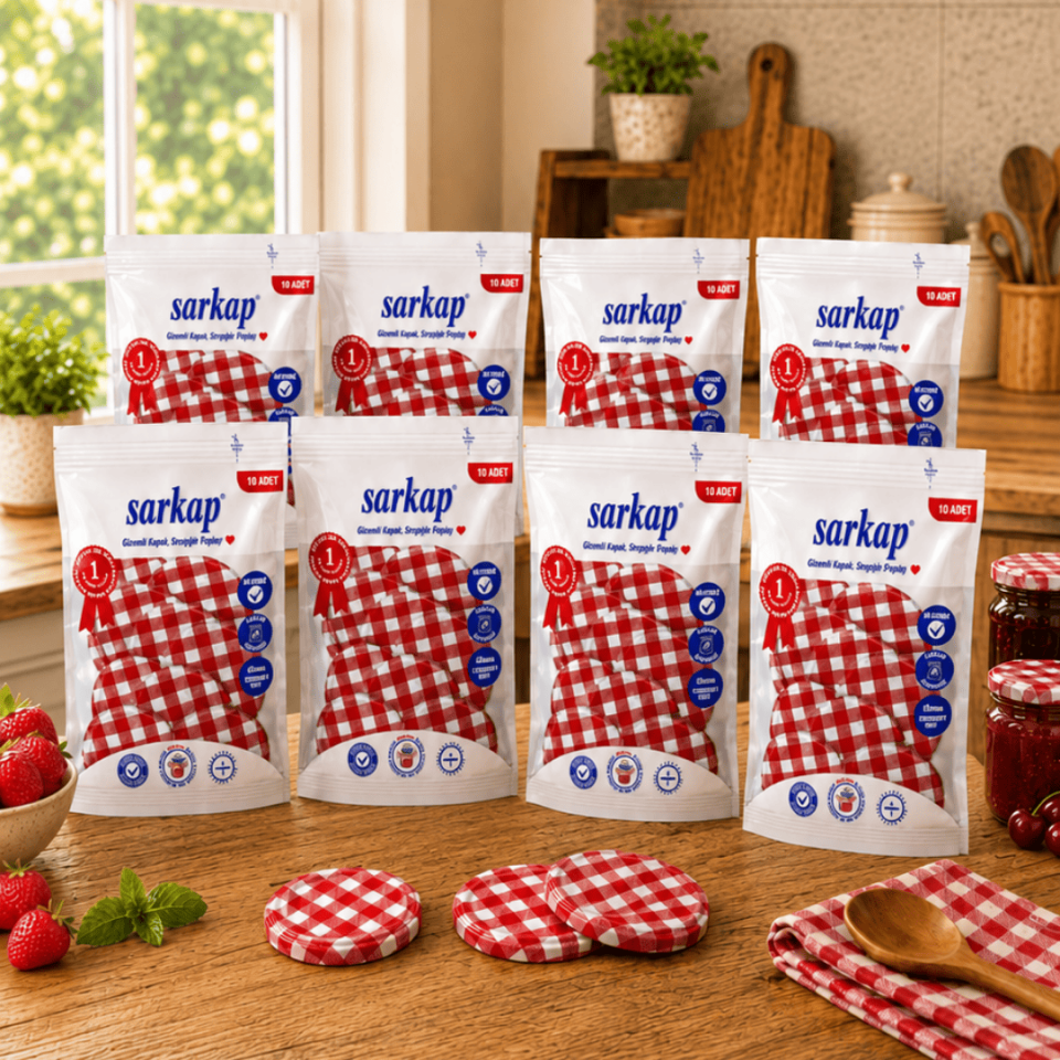 Hijyenik Paketli 8'li 82 mm Kapak Kırmızı