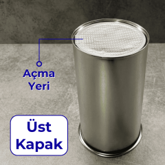 Sarkap 500 gr Kapaklı Metal Kahve Kutusu - 1400 ml