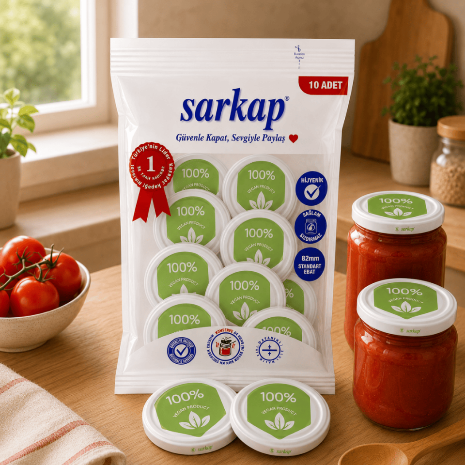 Hijyenik Paketli 10'lu 82 mm Kapak – Vegan Model