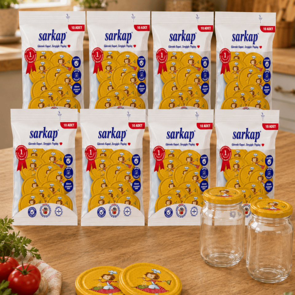 Hijyenik Paketli 8'li 82 mm Kapak AşçıKadınTuruncu