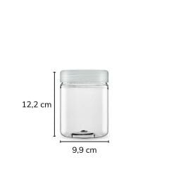 Sarkap 750 ml Silindir Pet Kavanoz Şeffaf