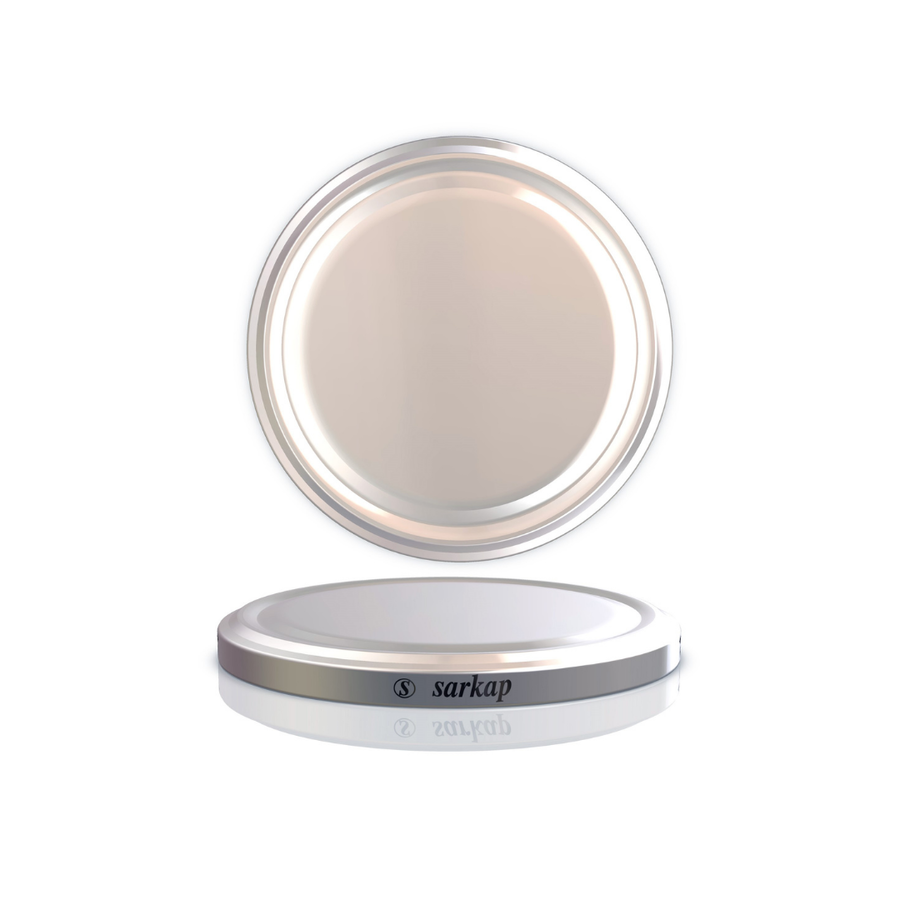 Sarkap 63 mm 1250 Adet Kolili Kavanoz Kapağı Beyaz