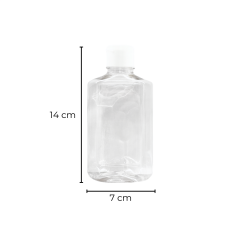 Sarkap 300 ml Pet Kolonya Şişesi Köşeli