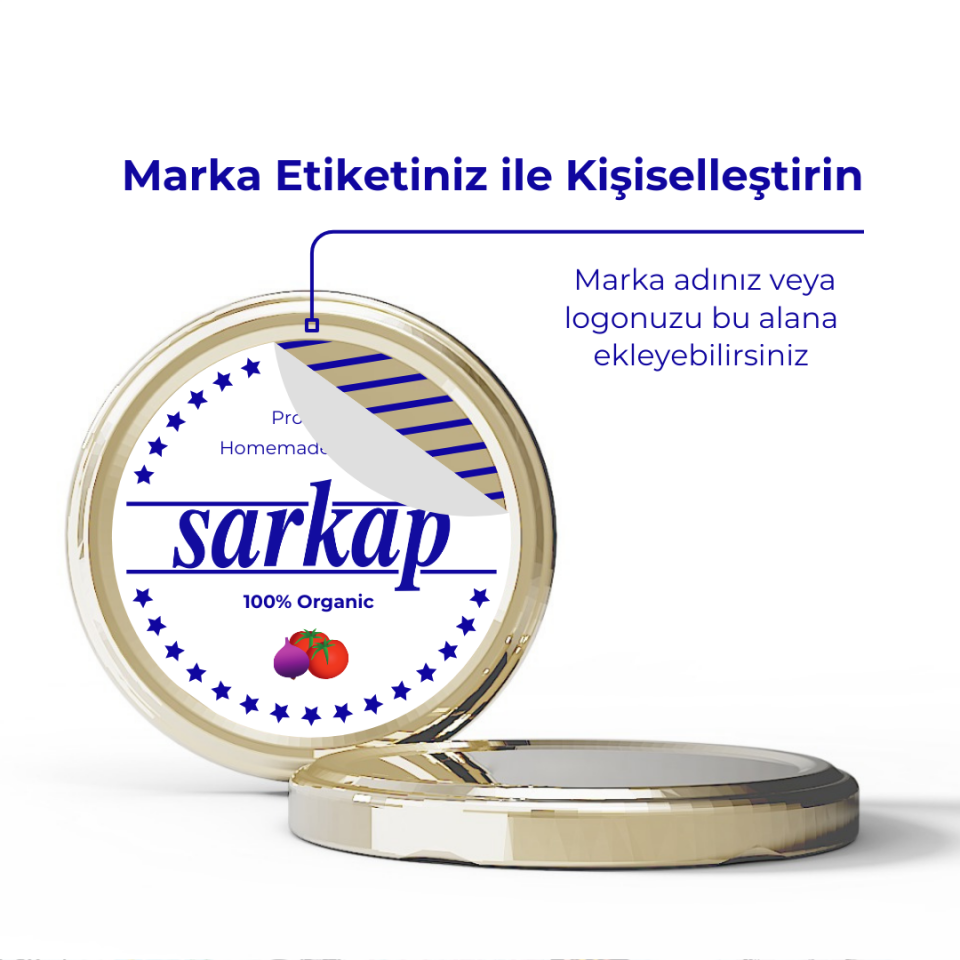 Sarkap 66 mm 1150'li Kavanoz Kapağı Gold