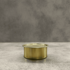 Sarkap 73x34 Als Laklı Kapaklı Konserve Kutusu Gold - Boğumlu  Kapak