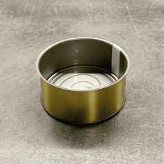 Sarkap 73x34 Als Laklı Kapaklı Konserve Kutusu Gold - Boğumlu  Kapak