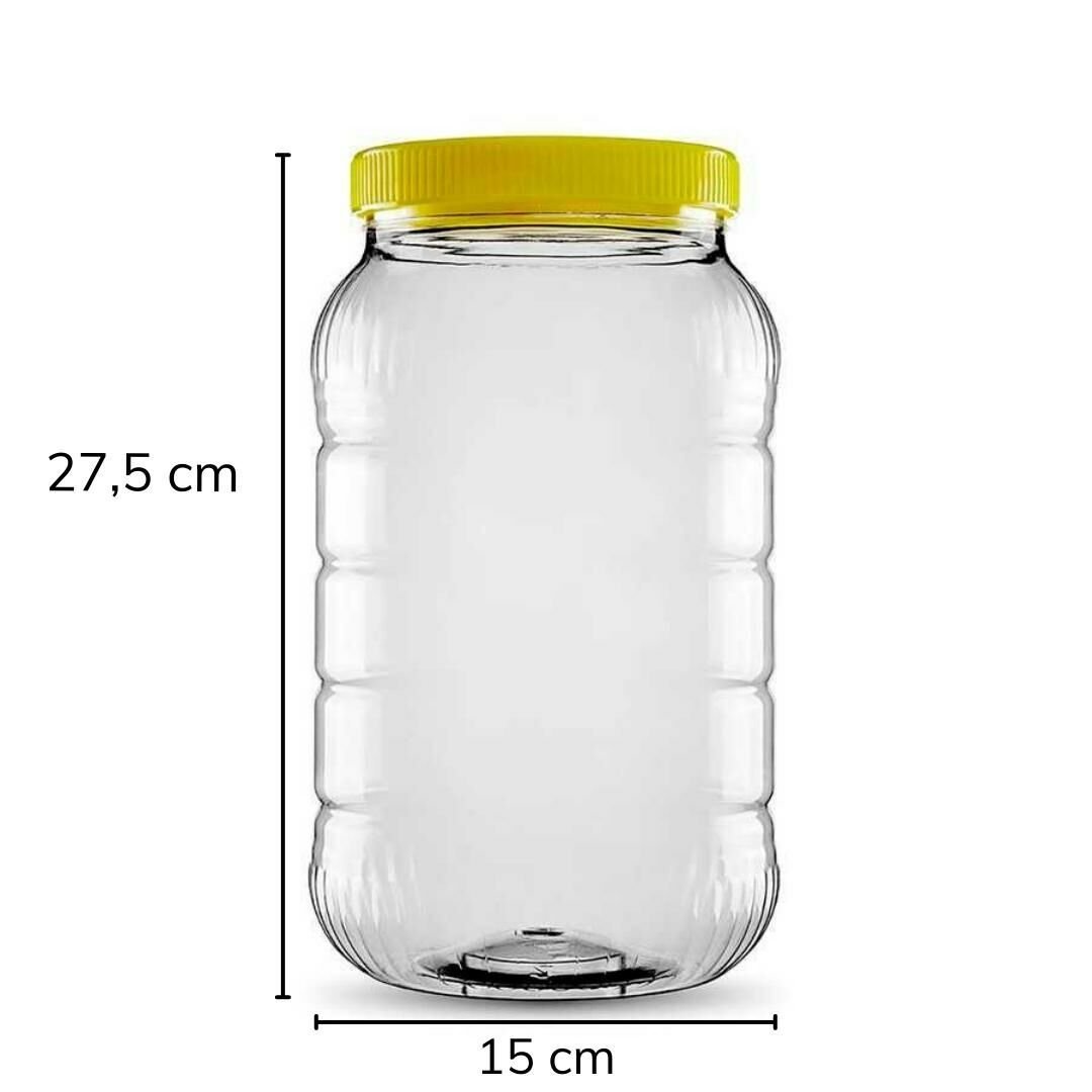 Sarkap 5000 ml Uzun Dilimli Pet Kavanoz Sarı