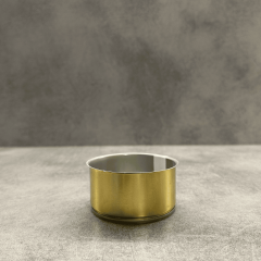 Sarkap 73x38 Gold Laklı Kapaklı Konserve Kutusu Gold - Boğumlu  Kapak