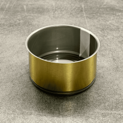 Sarkap 73x38 Gold Laklı Kapaklı Konserve Kutusu Gold - Boğumlu  Kapak