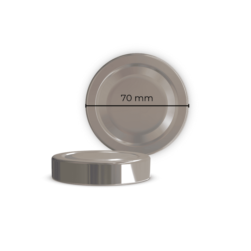 Sarkap 70 mm 520'li Derin Etek Kavanoz Kapağı Silver