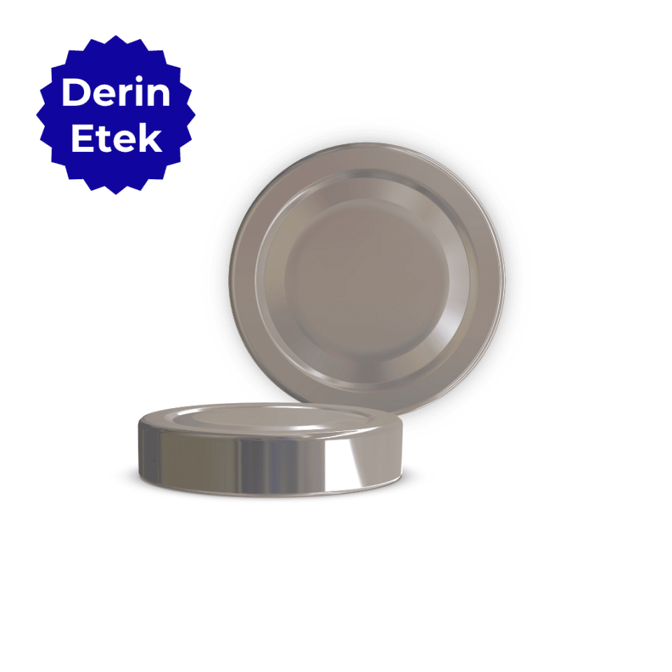 Sarkap 70 mm 520 Adet Kolili Derin Etek Kavanoz Kapağı Silver