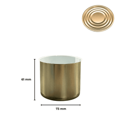 Sarkap 73x61 Pigment Laklı Kapaklı Konserve Kutusu