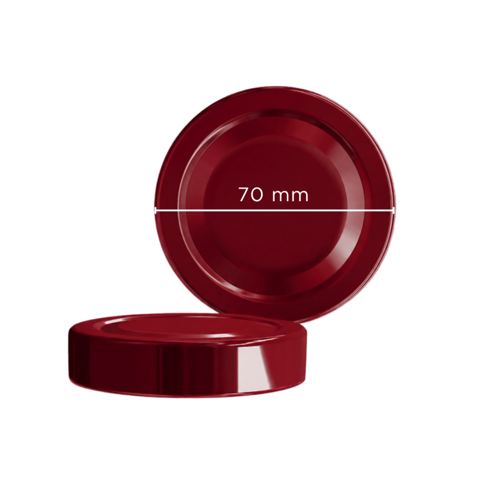Sarkap 70 mm 520'li Derin Etek Kavanoz Kapağı BORDO