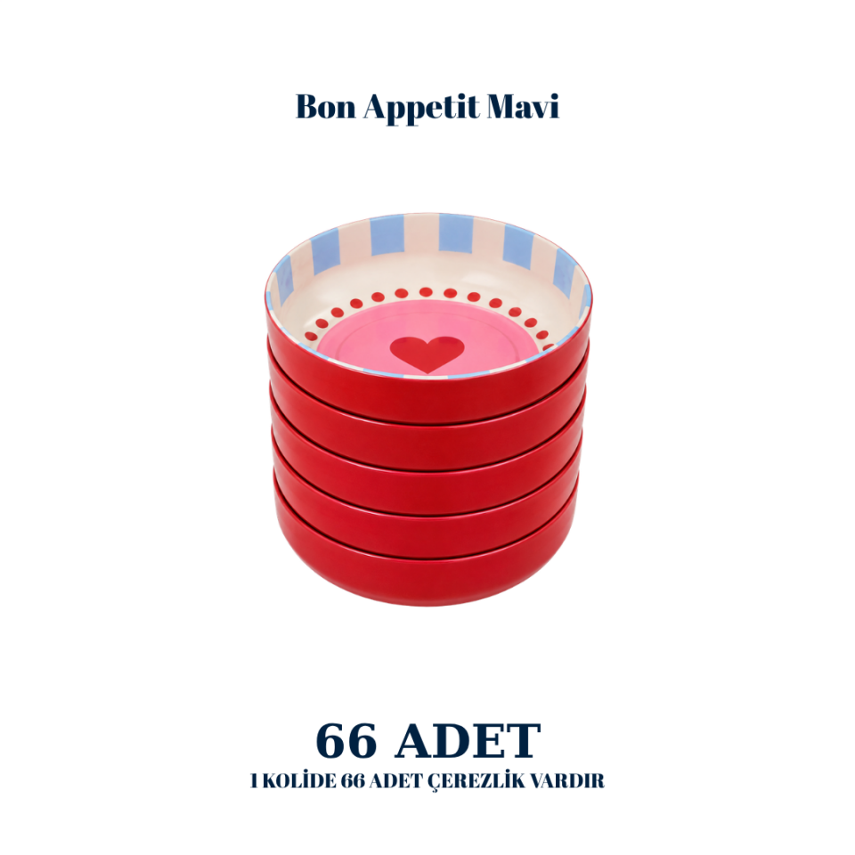 Sarkap Home 66 Adet Çerezlik BonappetitMavi