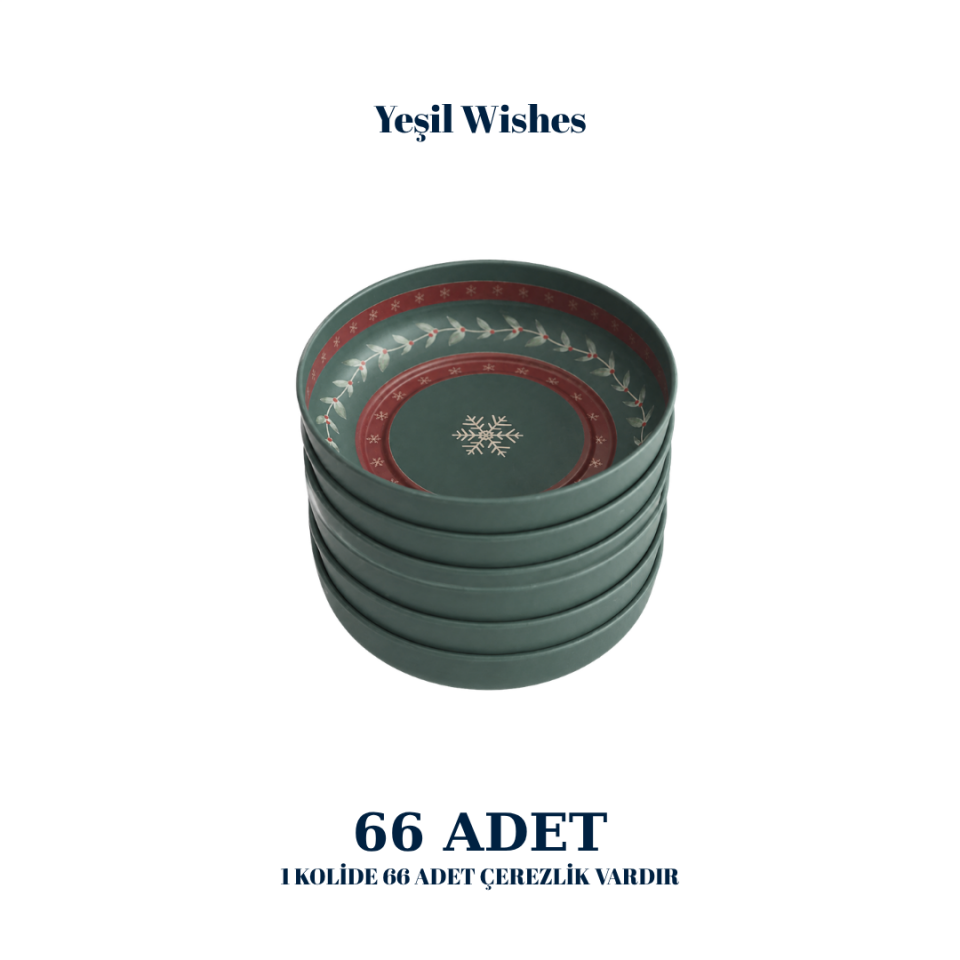 Sarkap Home 66 Adet Çerezlik YeşilWishes
