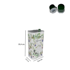 Sarkap 1 L (1000 ml) Kapaklı Zeytinyağı Tenekesi Beyaz Yeşil Zeytin - Dobi Kapaklı