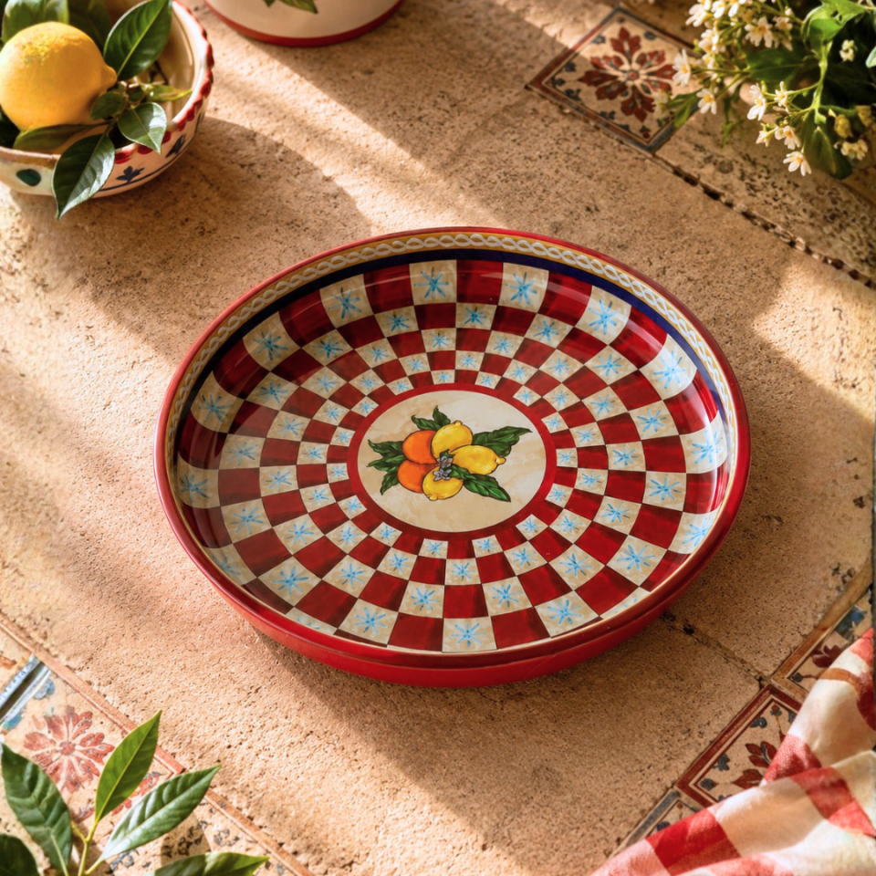 Sarkap Home 6 Adet Meyve Tabağı LemonDesignKırmızı