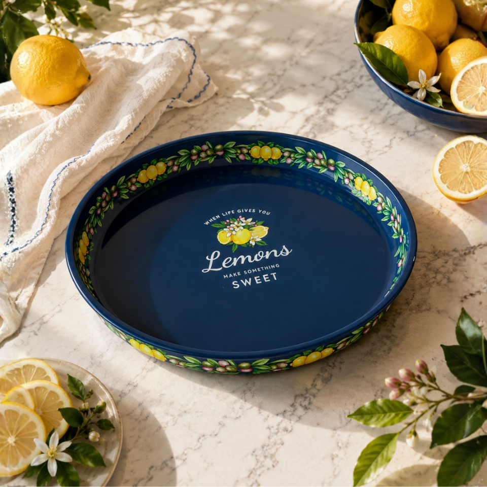 Sarkap Home 6 Adet Meyve Tabağı LemonDesignLacivert