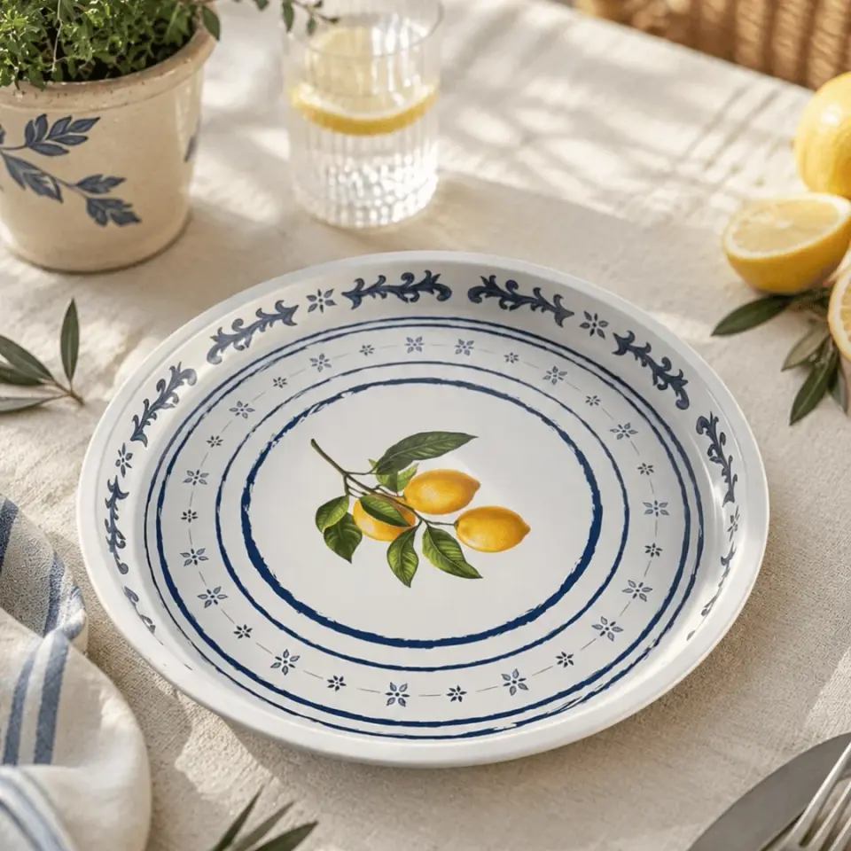 Sarkap Home 25 Adet 35 cm Tepsi LemonDesignBeyaz