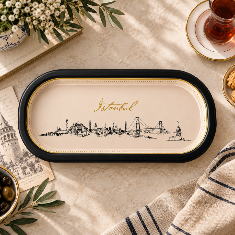 Sarkap Home 60 Adet Oval Tepsi İstanbulKrem