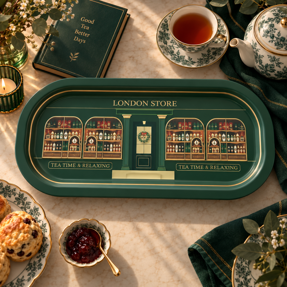 Sarkap Home 60 Adet Oval Tepsi LondonStoreYeşil