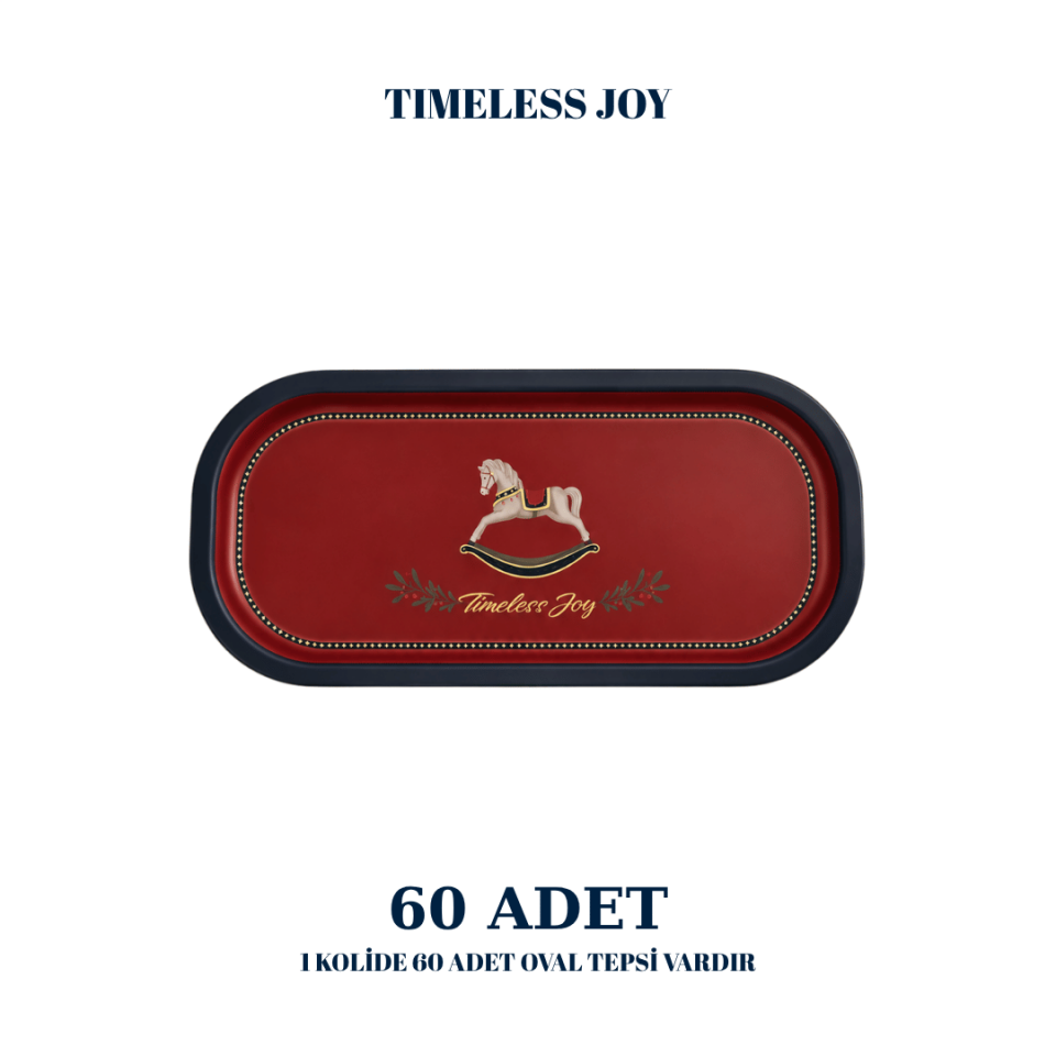 Sarkap Home 60 Adet Oval Tepsi TimelessJoy
