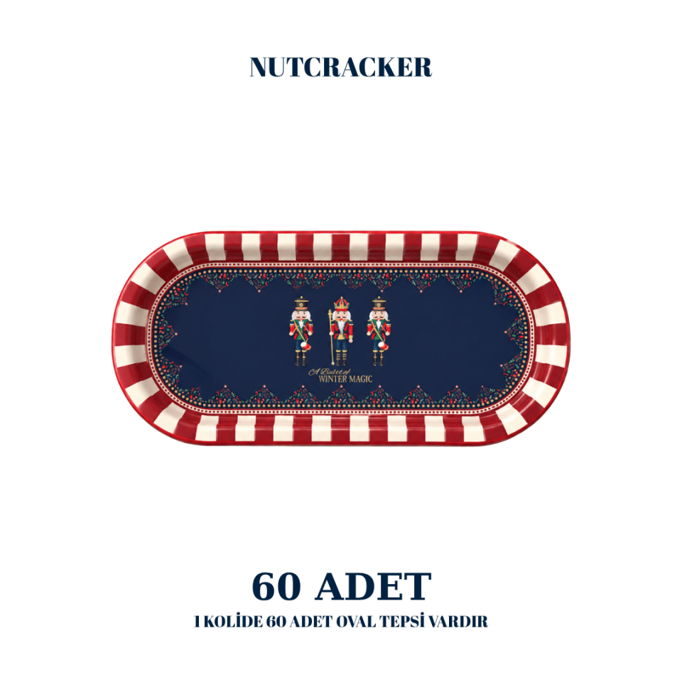 Sarkap Home 60 Adet Oval Tepsi Nutcracker
