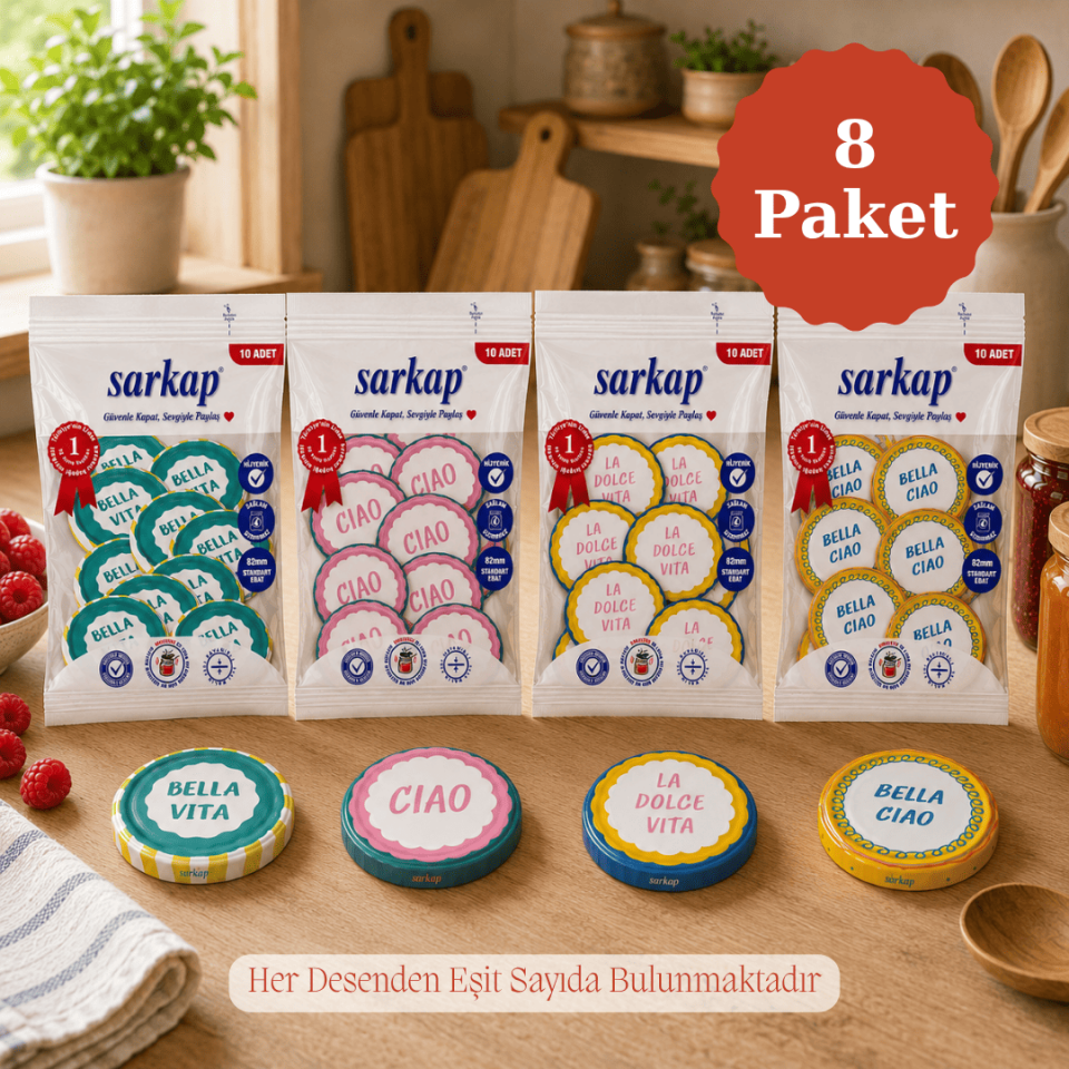 Hijyenik 82 mm Kapak 10lu Paket x 8 Adet BellaVitaSerie