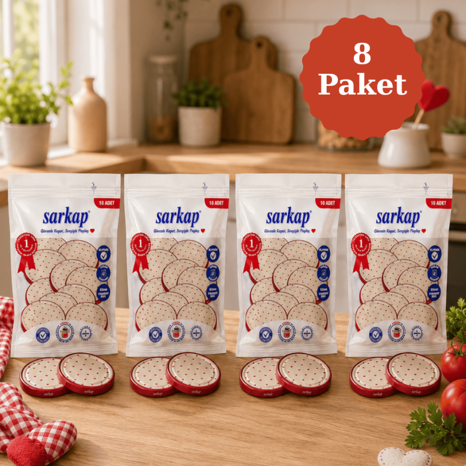 Hijyenik 82 mm Kapak 10lu Paket x 8 Adet KremKalpSerie