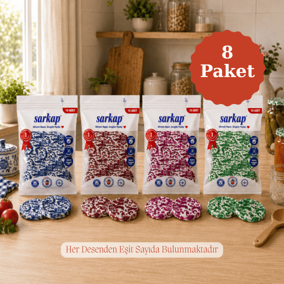 Hijyenik 82 mm Kapak 10lu Paket x 8 Adet ÇiniDesen