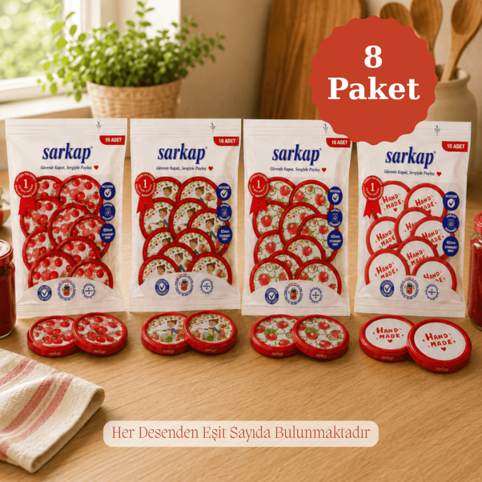 Hijyenik 82 mm Kapak 10lu Paket x 8 Adet ESMERŞEF