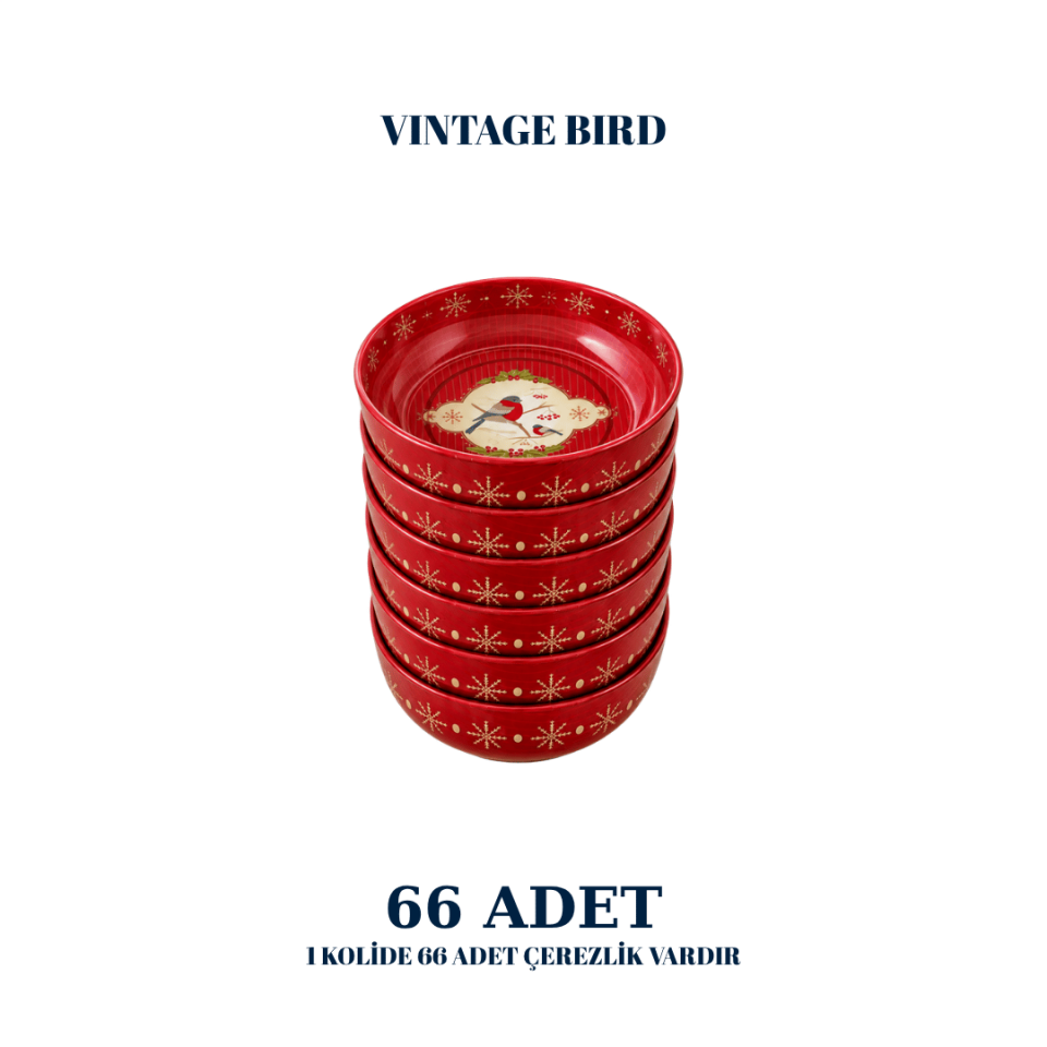 Sarkap Home 66 Adet Çerezlik VıntageBird