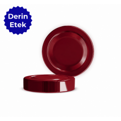 Sarkap 70 mm Derin Etek Kavanoz Kapağı BORDO