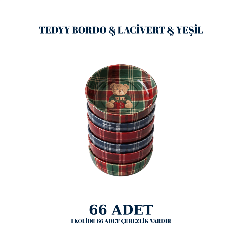 Sarkap Home 66 Adet Çerezlik Teddy