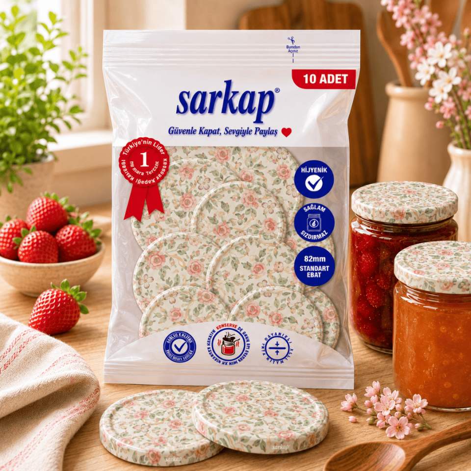Hijyenik Paketli 10'lu 82 mm Kapak - Güller