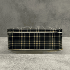 Sarkap Home Ekose Desenli Metal Çikolata Kutusu - Lacivert