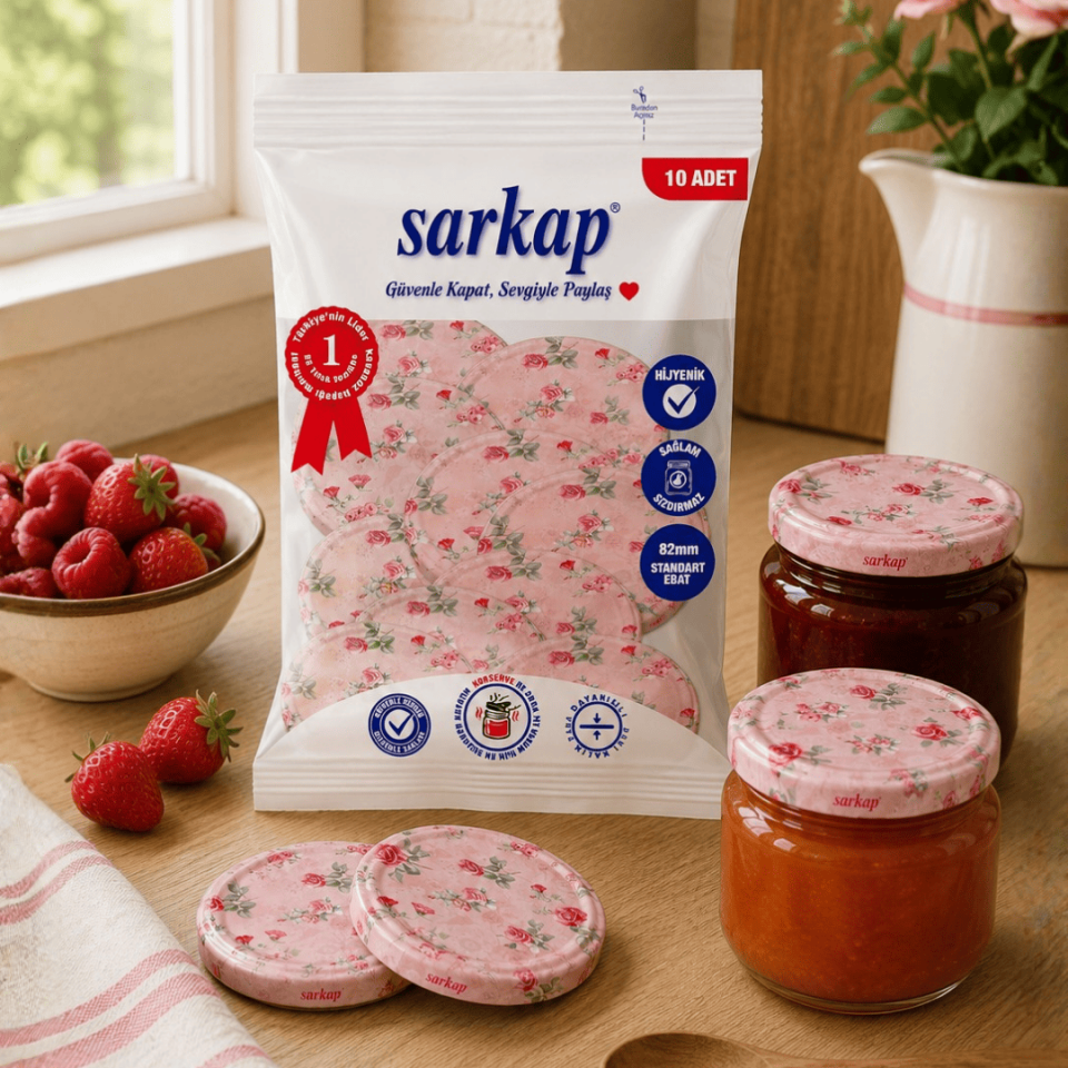 Hijyenik Paketli 10'lu 82 mm Kapak - Güller PembeGüller