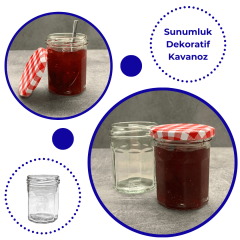 Sarkap 200 ml Kapaksız Köşeli Cam Kavanoz