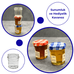 Sarkap 30 ml Kapaksız Köşeli Cam Kavanoz