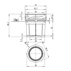 Sarkap 30 ml Kapaksız Köşeli Cam Kavanoz