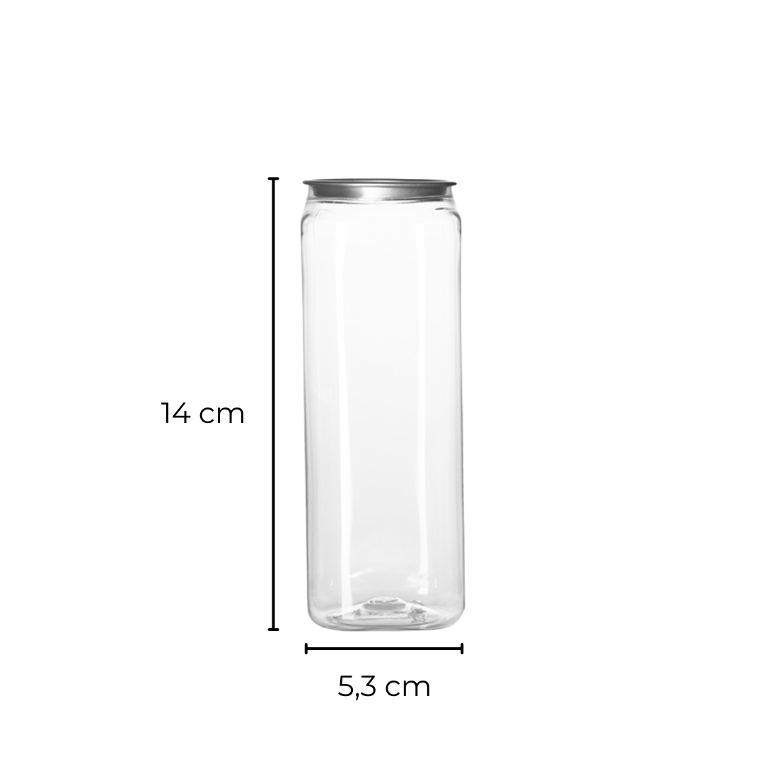 Sarkap 330 ml Metal Kapaklı Uzun Pet Kavanoz