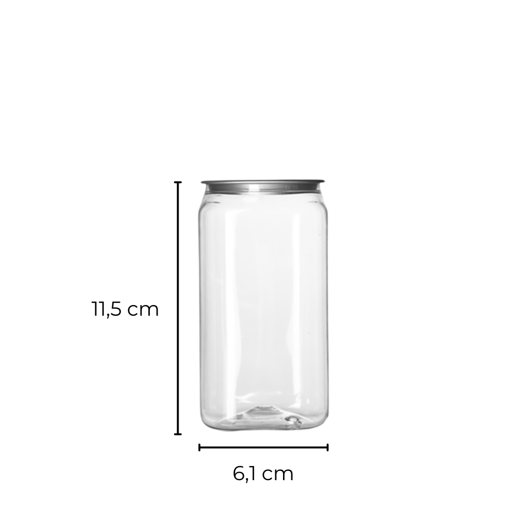 Sarkap 330 ml Metal Kapaklı Kısa Pet Kavanoz