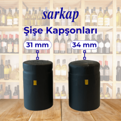 Sarkap 31 mm Mat Siyah Kapşon - Future Seri Cam Şişeler