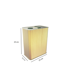 Sarkap 2 L (2000 ml) Kapaklı Kulplu Zeytinyağı Tenekesi Gold