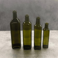 Sarkap 750 ml Marasca Kapaklı Cam Zeytinyağı Şişesi Yağdanlık Yeşil Akıtmasız Kapak